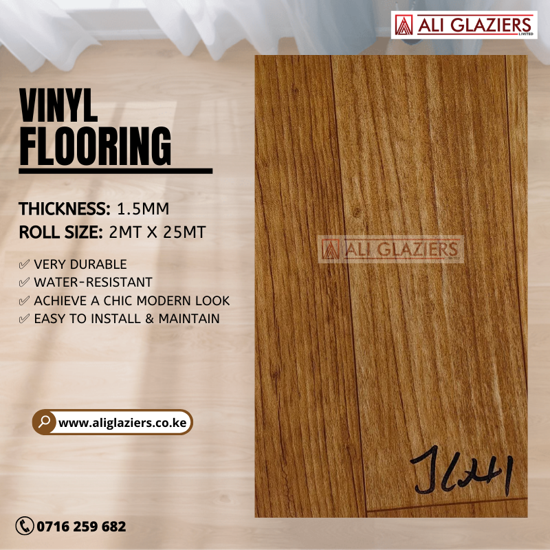 VINYL FLOORING DARK WOOD - 068