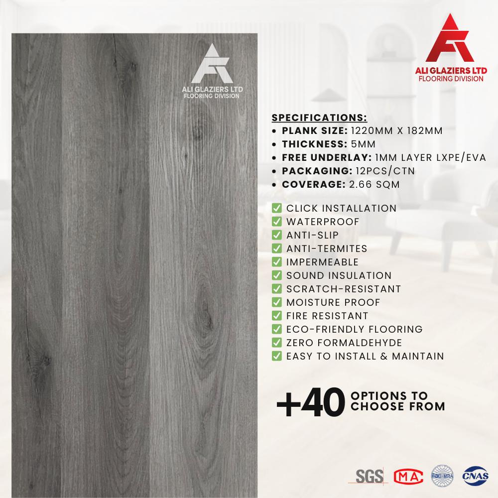 SPC FLOORING - ROYAL GRAPHITE