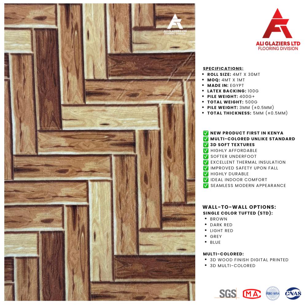 3D Wall-to-Wall Carpet (W231) Kenya